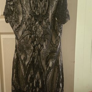 Chic Black Lace Blouse